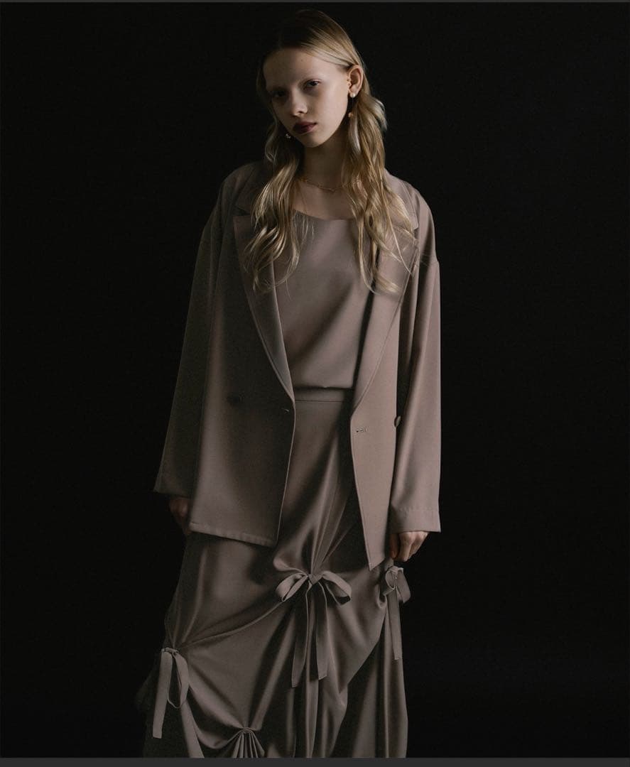 et.UNIVER Frourish attached dress S ブラウン