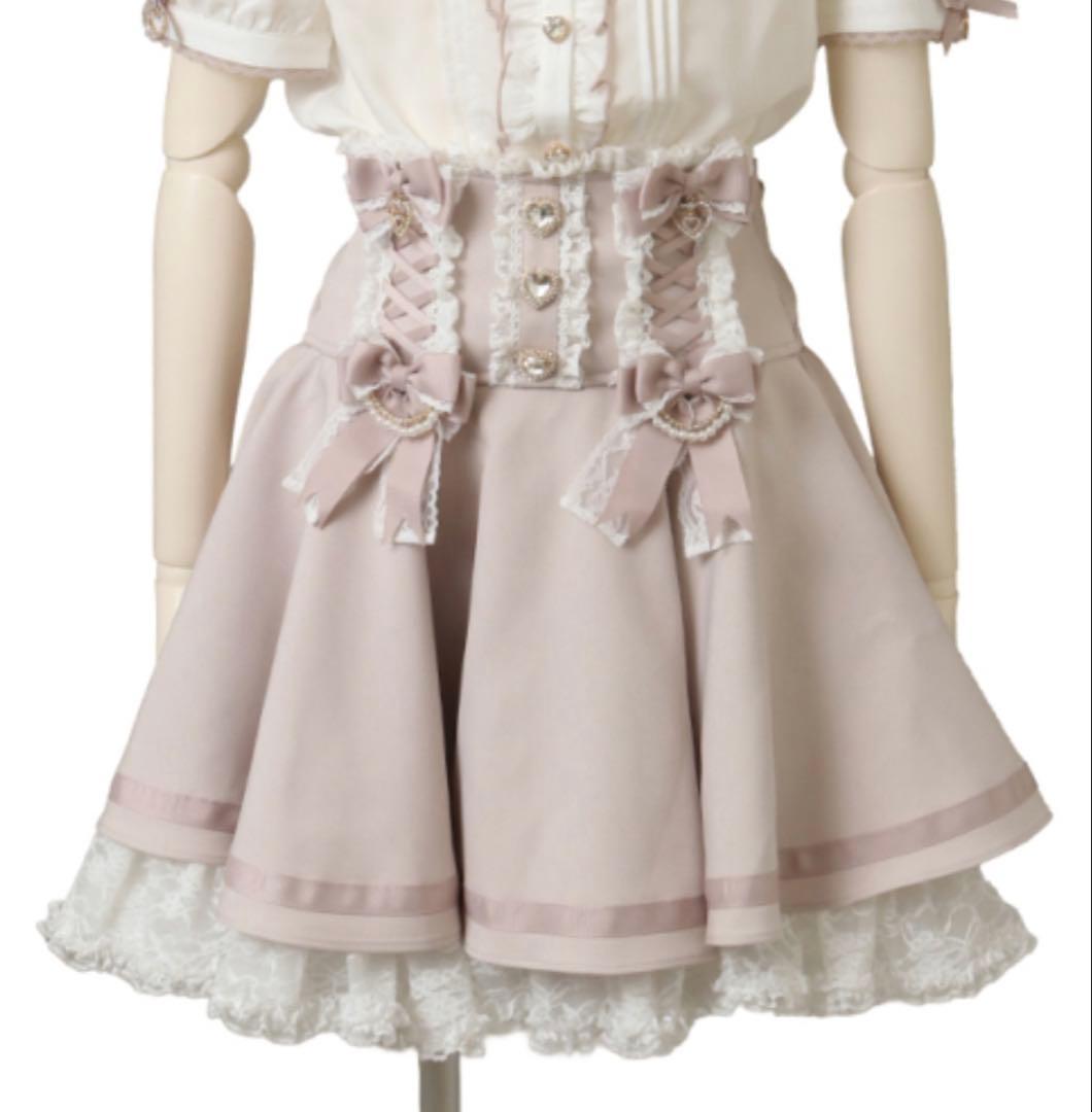 リズリサ　LIZ LISA リボンボリュームフレアスカート