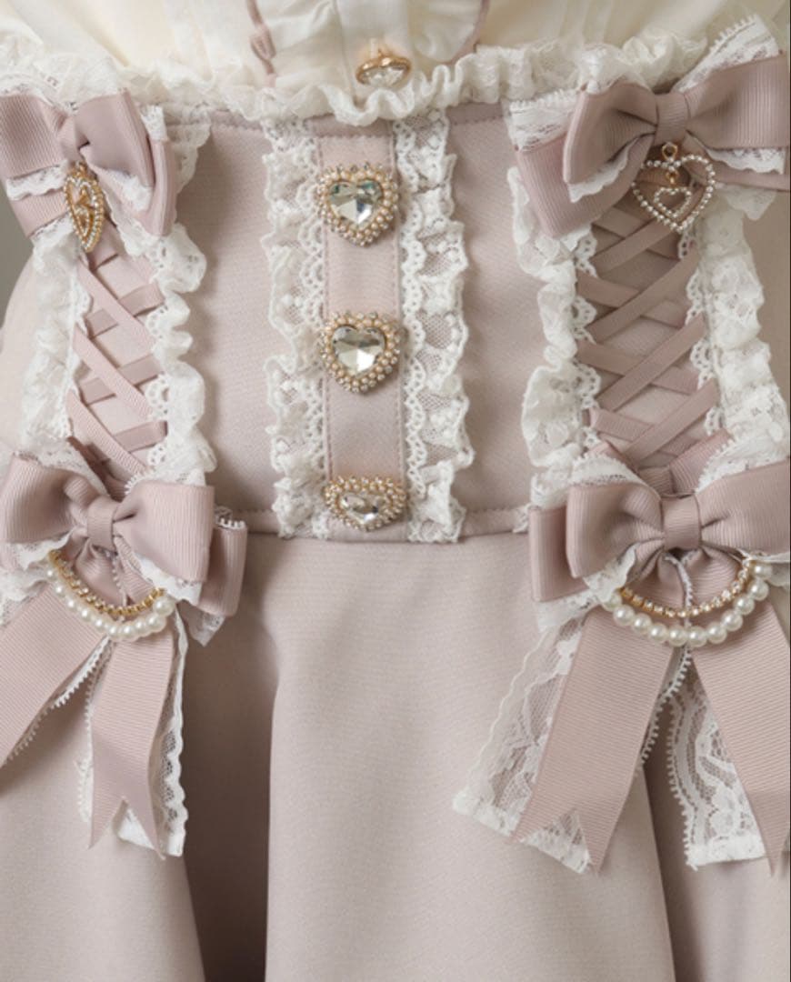 リズリサ　LIZ LISA リボンボリュームフレアスカート