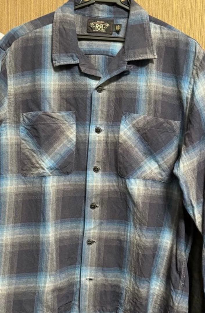 RRL ダブルアールエル　オンブレシャツ　美品
