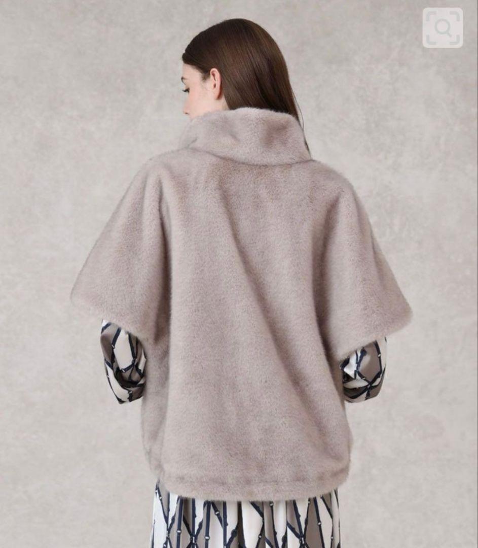 極美品 2025AW【アナイ】ファー　ジレ　グレージュ