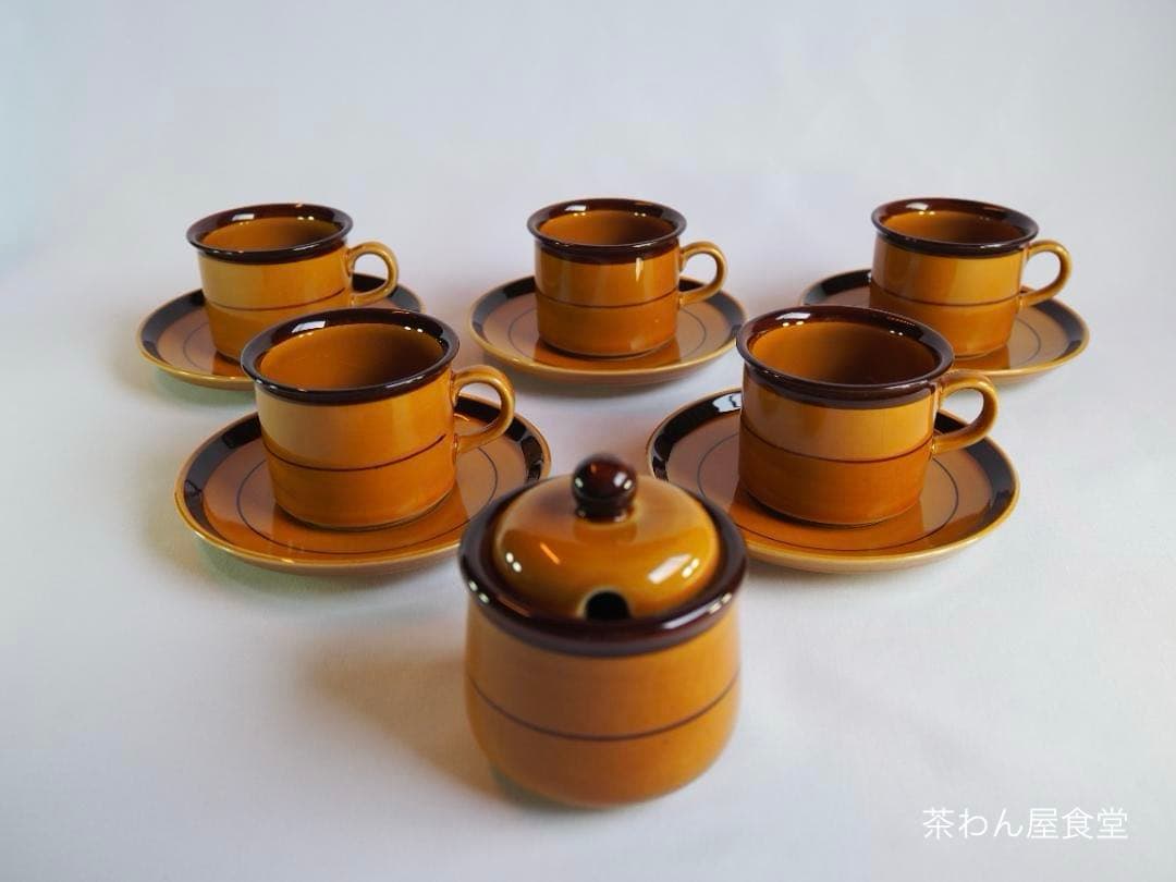 ノリタケ『コーヒーカップ５客揃い』完品　＊おまけ～ノリタケマグカップ2客