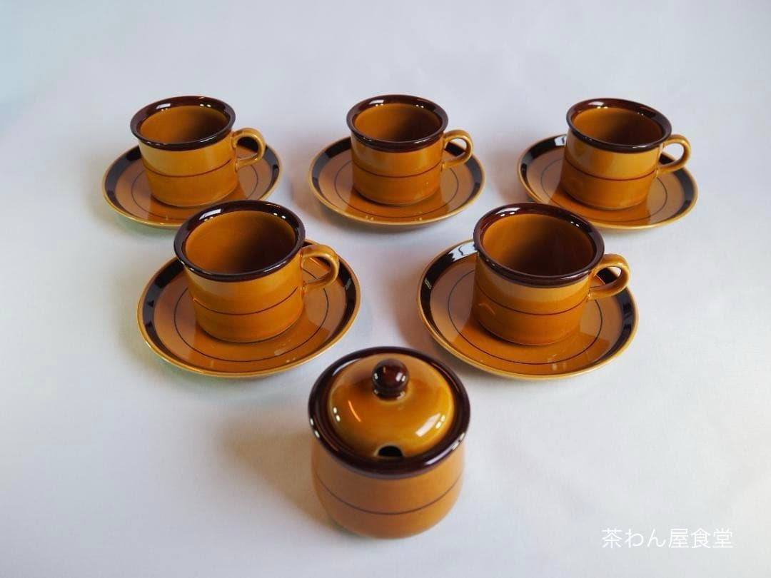 ノリタケ『コーヒーカップ５客揃い』完品　＊おまけ～ノリタケマグカップ2客