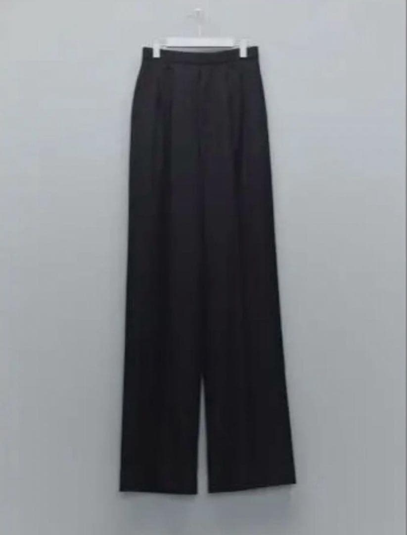 MASU WIDE TROUSERS／ワイドスラックス　BLACK 24aw