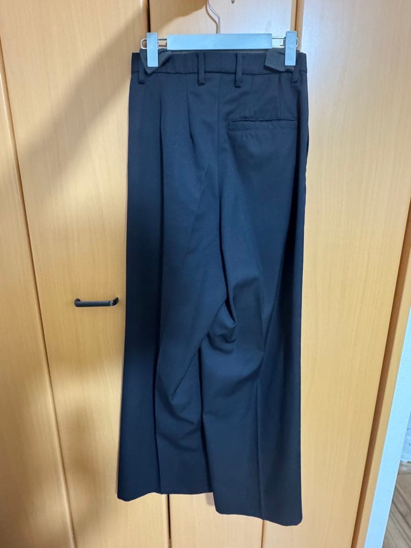 MASU WIDE TROUSERS／ワイドスラックス　BLACK 24aw
