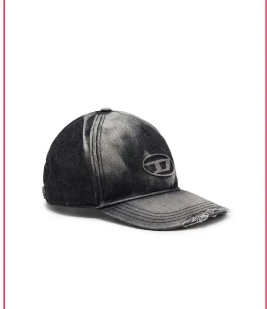 DIESEL メンズ ベースボールキャップ C-SEYMON-BLACK