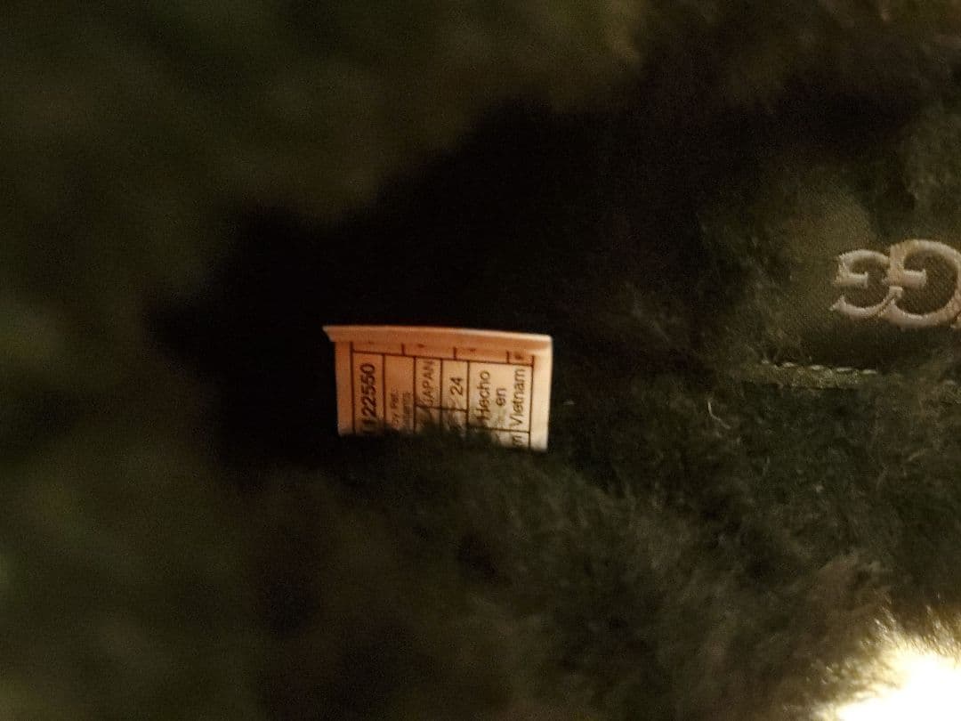 UGG ブラック サボ・ボア・スエード