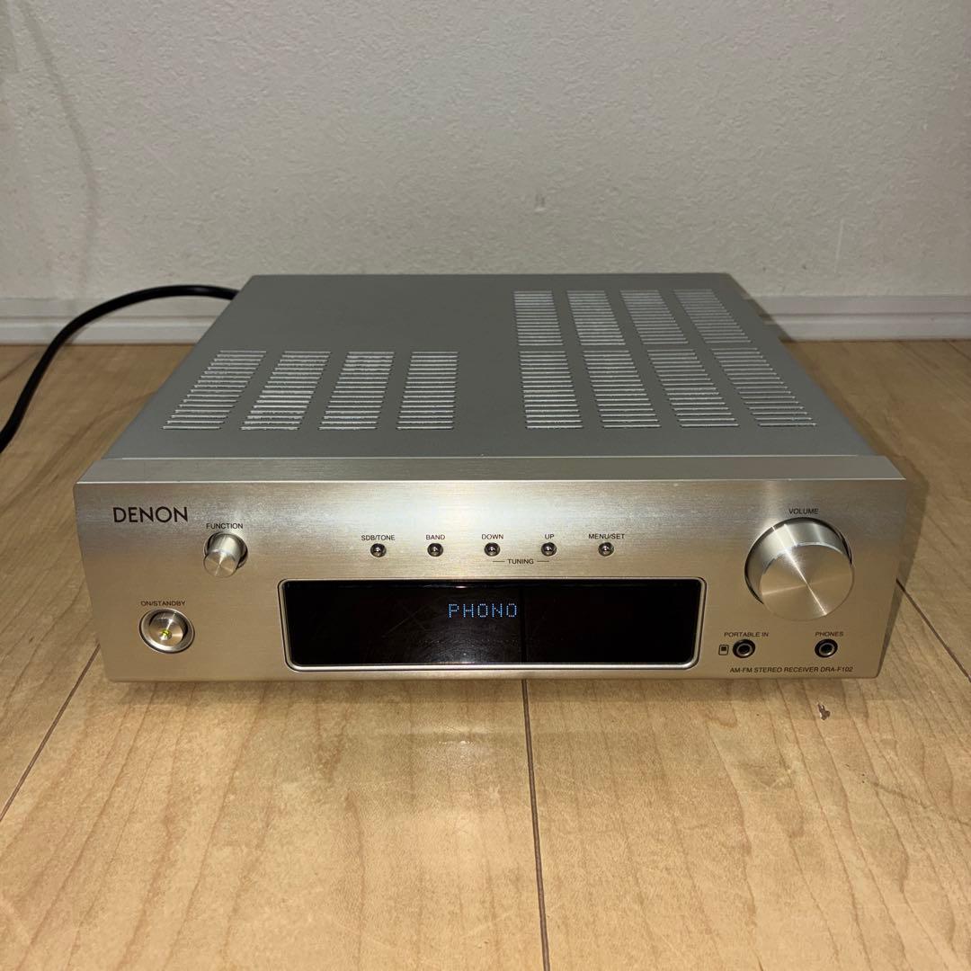 いい音！PHONO端子有り　DENON アンプ　DRA-F102