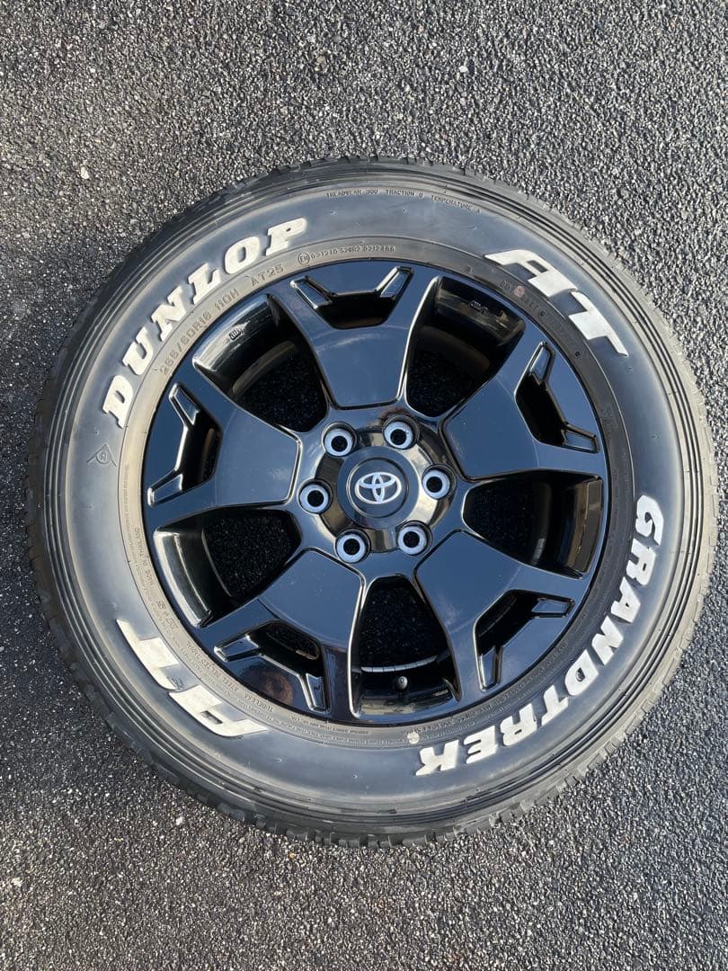 【お引取り限定】ハイラックス ブラックラリーエディション純正ホイールタイヤセット