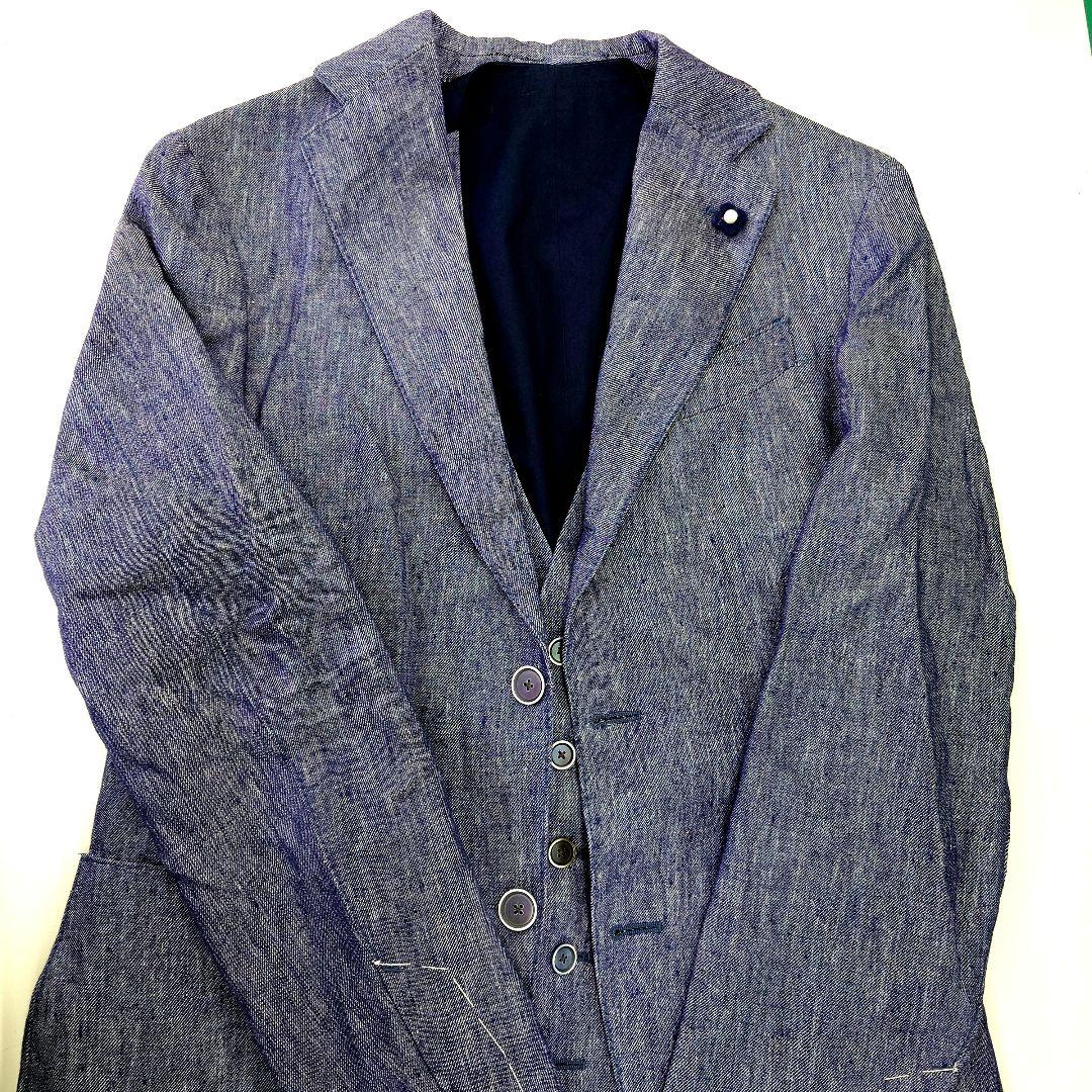 LARDINI ラルディーニ リネン ジャケット　ジレ　セット