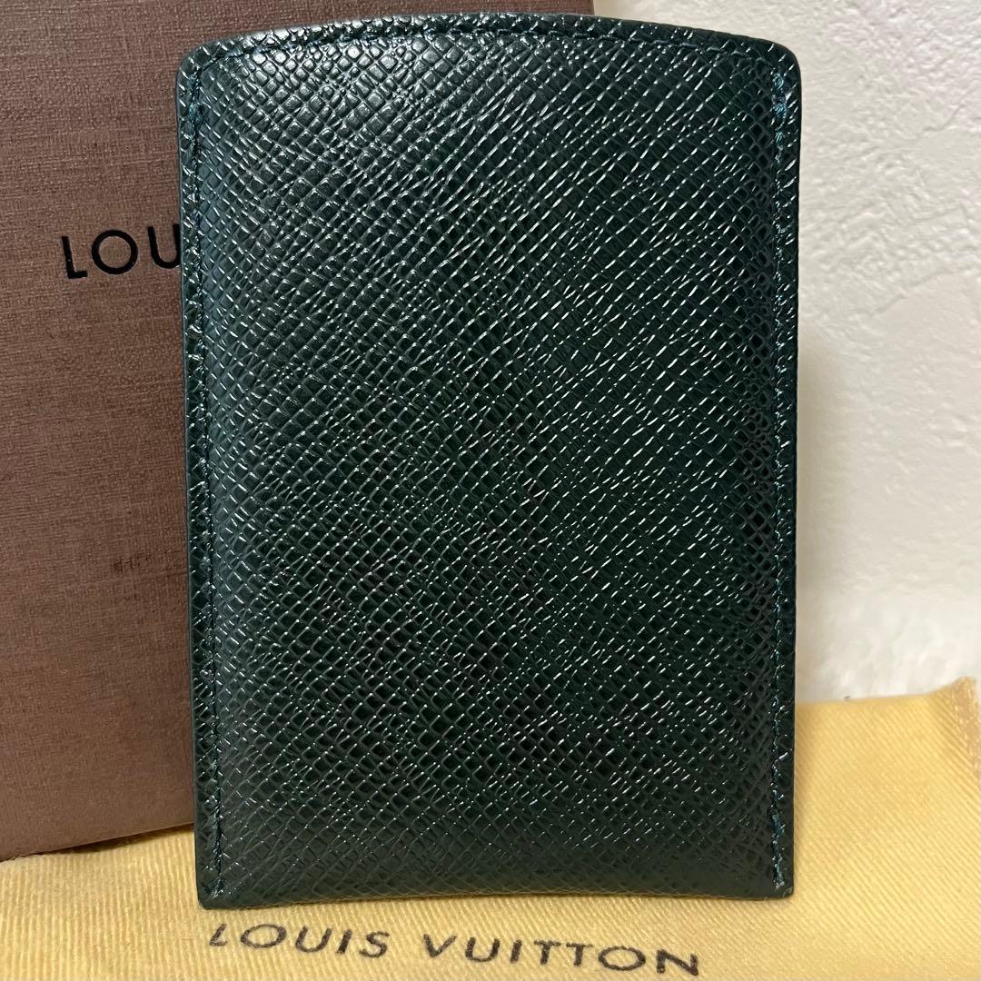 ルイヴィトン タイガ カードケース 名刺入れ ID ダークグリーン 箱付