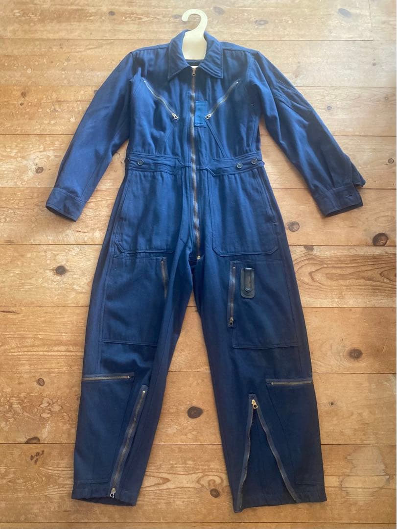 U.S. AIR FORCE フライトスーツ ネイビー 100%ウール