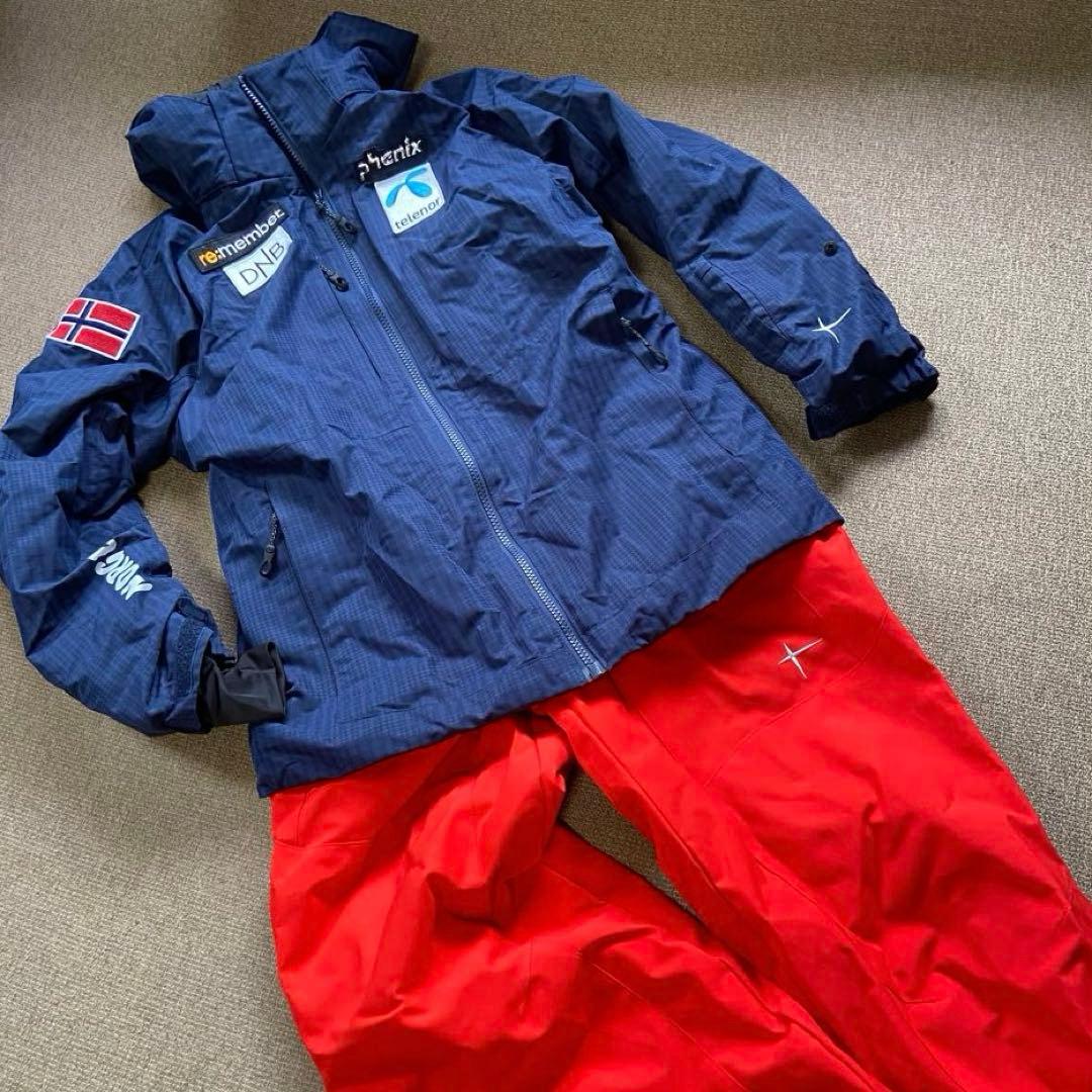 Phenix （フェニックス）160子供用スキーウェア ネイビー/赤