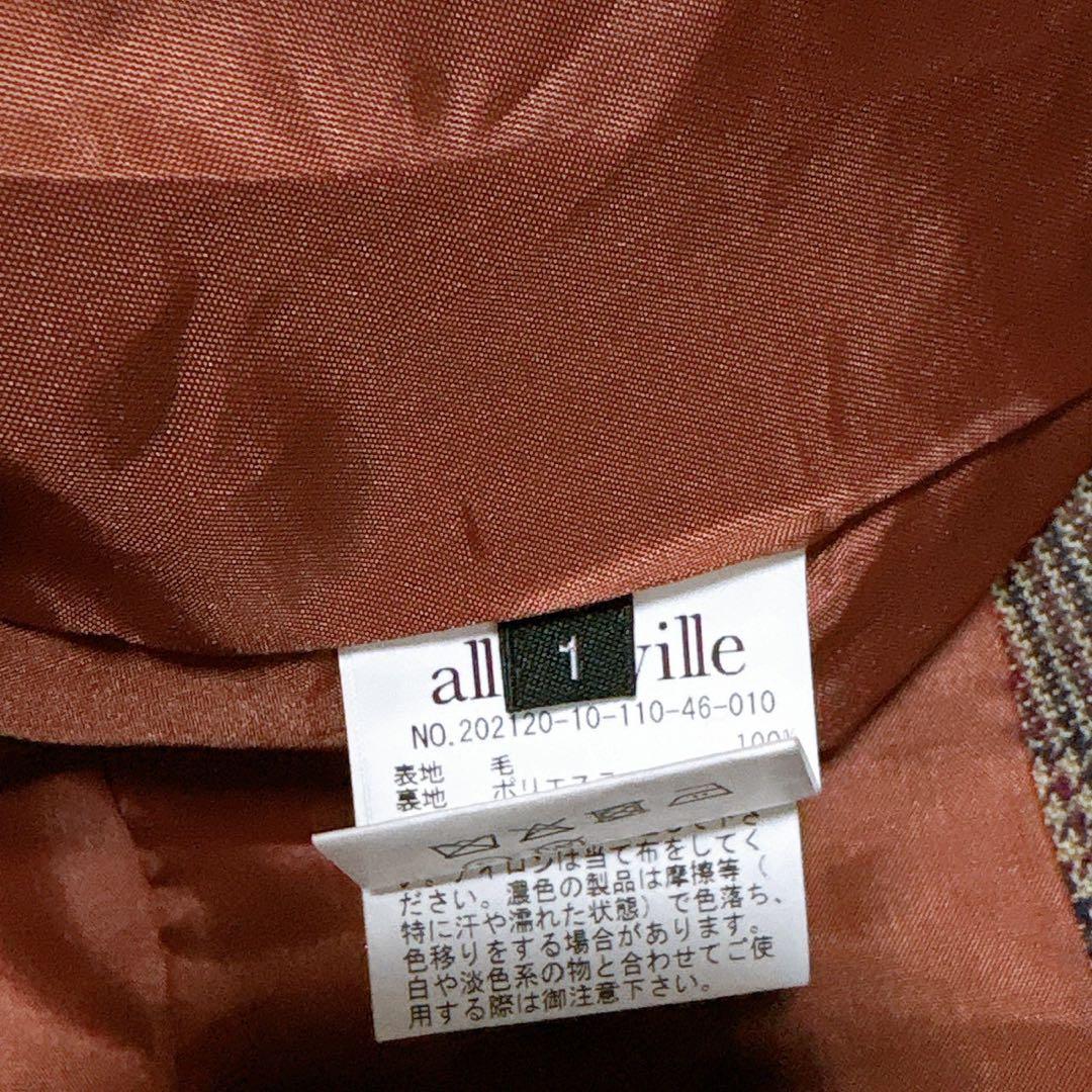 allureville ダブルブレスト テーラードジャケット (1) ブラウン系