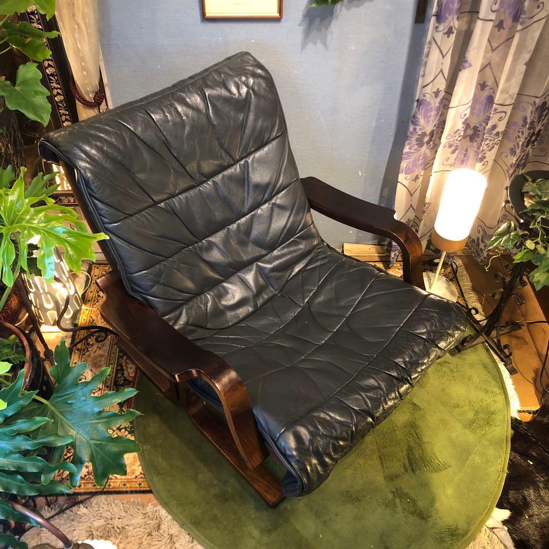 Sale ヴィンテージ 富士ファニチャー　本革　曲げ木ソファ