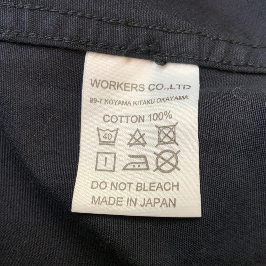 WORKERS ワーカーズ ノーカラー シャツジャケット 38