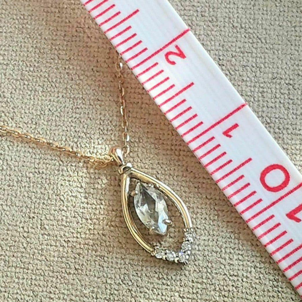 フェスタリア　k10　YG トパーズ　ダイヤモンド　ネックレス　星の王子さま