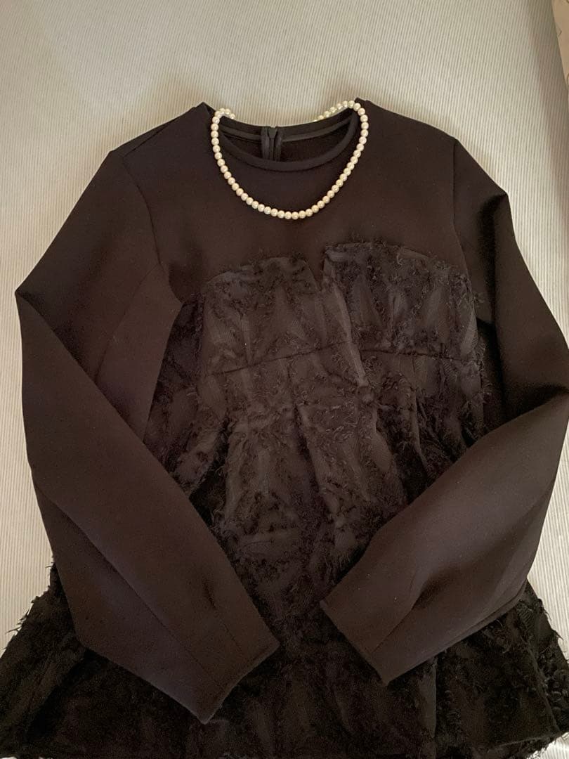 アダムエロペ　ジャカードビスチェコンビ　プルオーバー