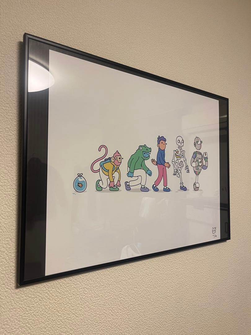 額縁付　DOODLES 版画