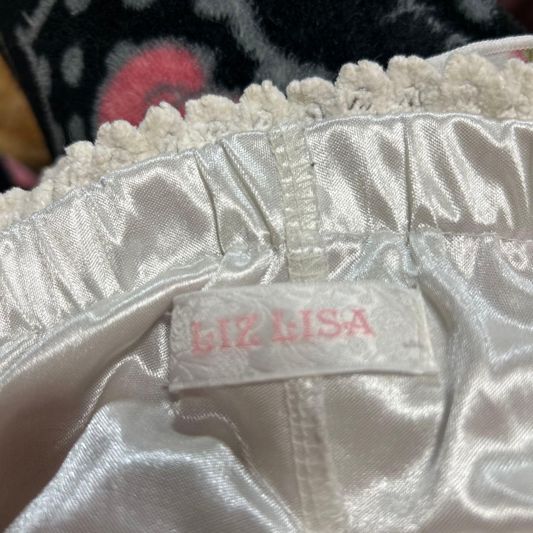 LI Z LISA フラワープリント フリルミニスカート