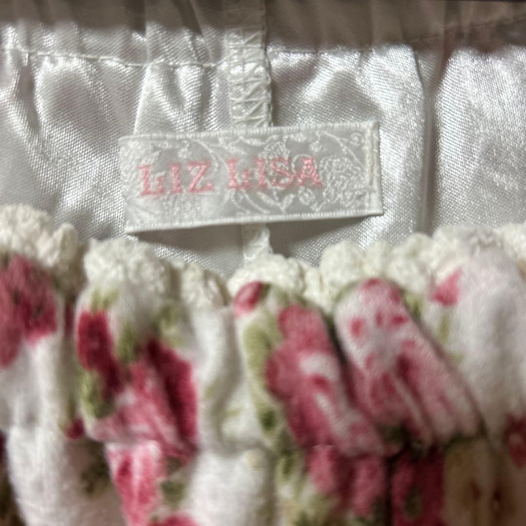 LI Z LISA フラワープリント フリルミニスカート