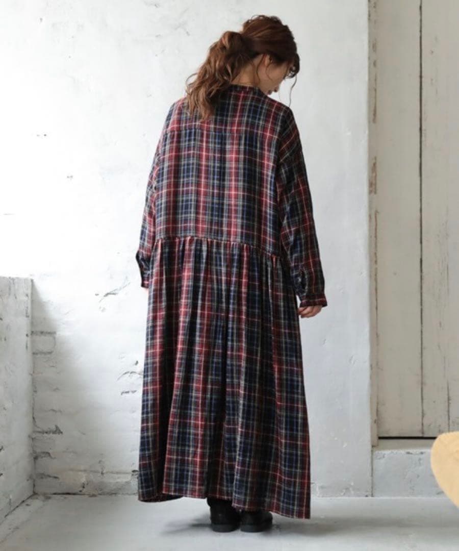 soulberryワンピース 着るだけで映えるタータンチェックのワンピース M