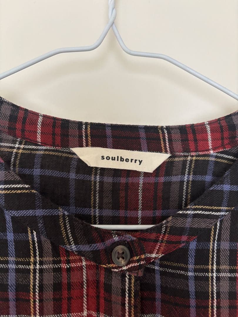 soulberryワンピース 着るだけで映えるタータンチェックのワンピース M
