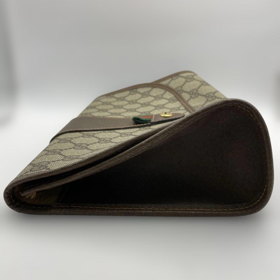 オールド　グッチ　ポーチ　シェリー　GG PVC 159.01.030