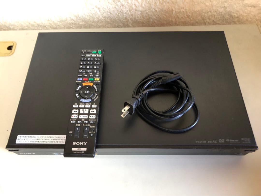 SONY BDZ-AT90ブルーレイレコーダーリモコン付き