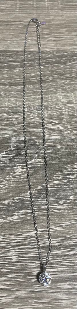 【みー】ダイヤモンドネックレス　pt950刻印あり