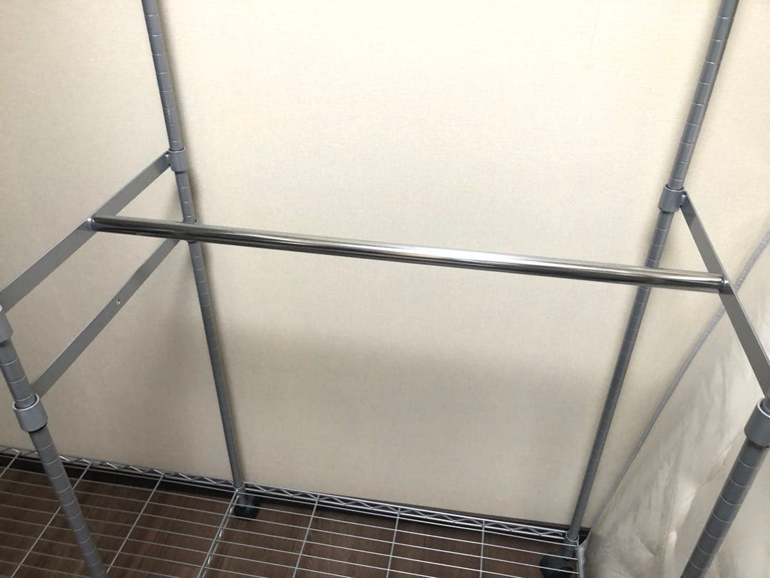 ハンガーラック　幅150cm キャスター付き　パイプハンガー　スチール