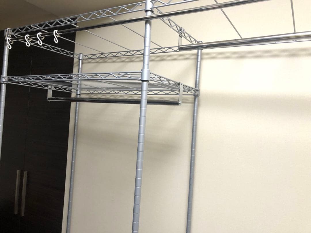 ハンガーラック　幅150cm キャスター付き　パイプハンガー　スチール