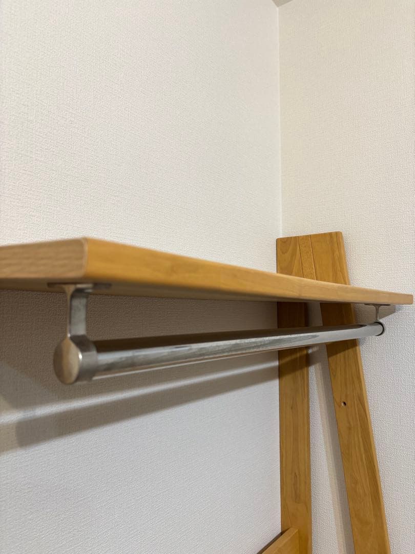 【エリー】ニトリ　ハンガーラック　ワードローブ　二段収納