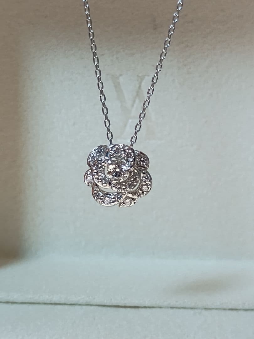 ヴァンドーム プラチナ ダイヤモンド（計0.192ct）ネックレス 粒ダイヤ