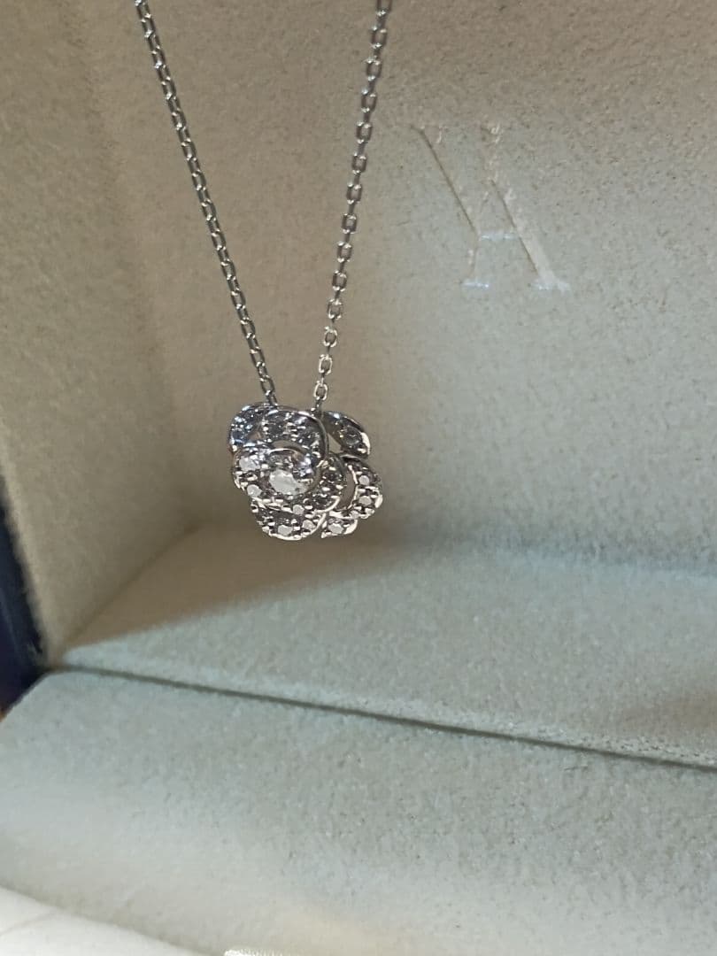 ヴァンドーム プラチナ ダイヤモンド（計0.192ct）ネックレス 粒ダイヤ