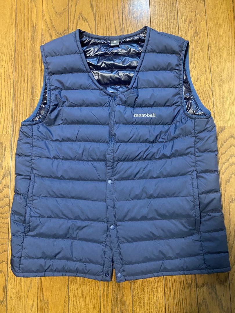 モンベル　スペリオダウンVネックベスト Mens