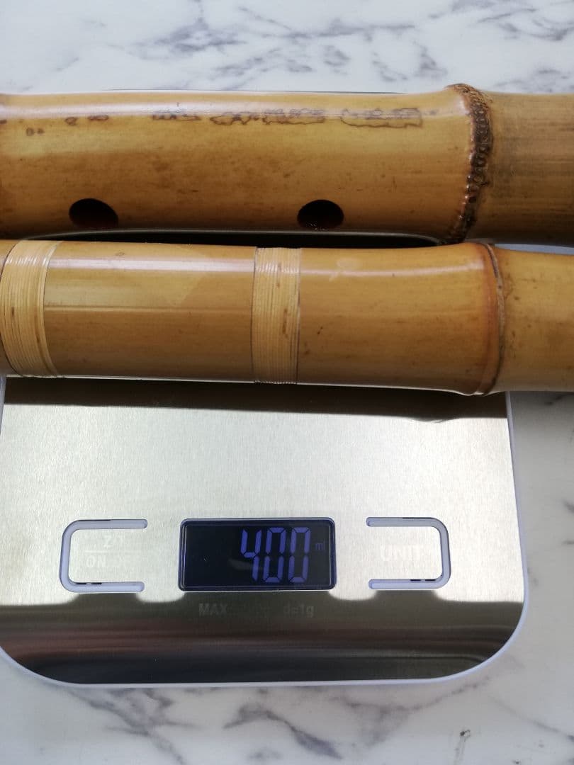 尺八本体 竹製 　琴古流5孔　2印　57.5㌢　1.9寸管