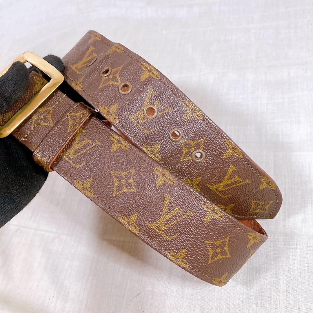 681 ルイヴィトン モノグラム　ベルト　レディース　ゴールド金具