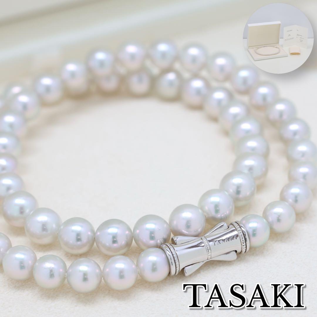 現行クラスプ✨証明書付き✨TASAKI タサキ グレーパール ネックレス8mm
