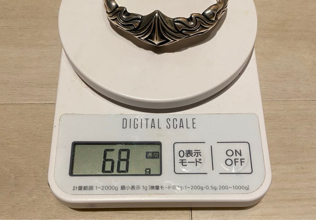 重厚シルバーバングル インディアンメキシカンジュエリー好きにもユニセックス