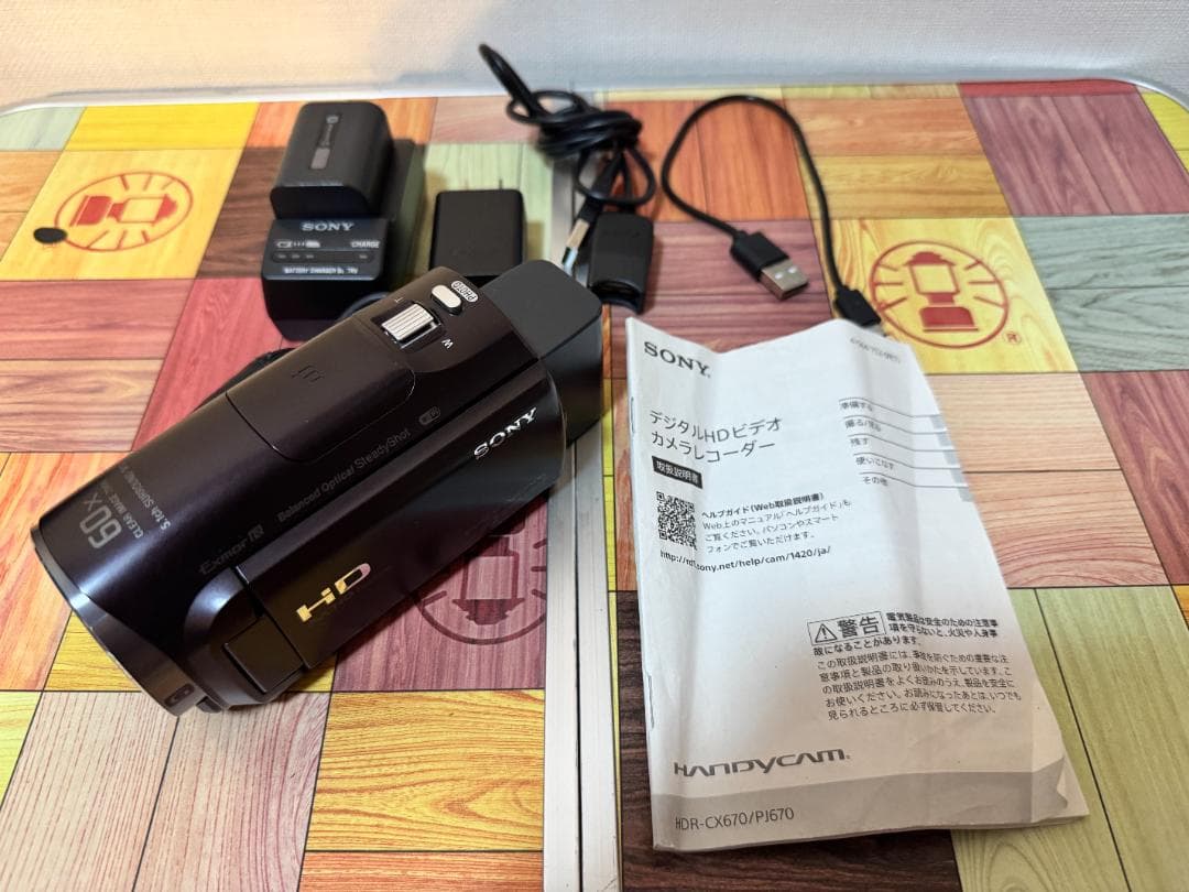 【中古 美品】SONY ビデオカメラ ハンディーカム HDR-CX670