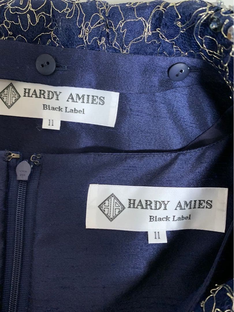 ネイビー ノースリーブ マキシドレス セット　11号　Lサイズ