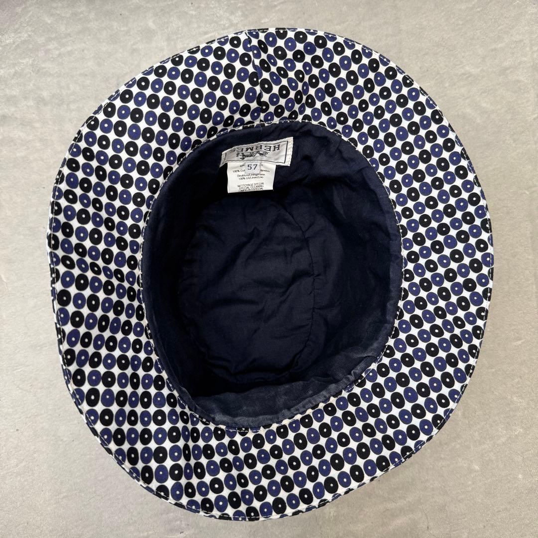 t*t様 【美品】 エルメス バケットハット コットン ネイビー 57 HERM