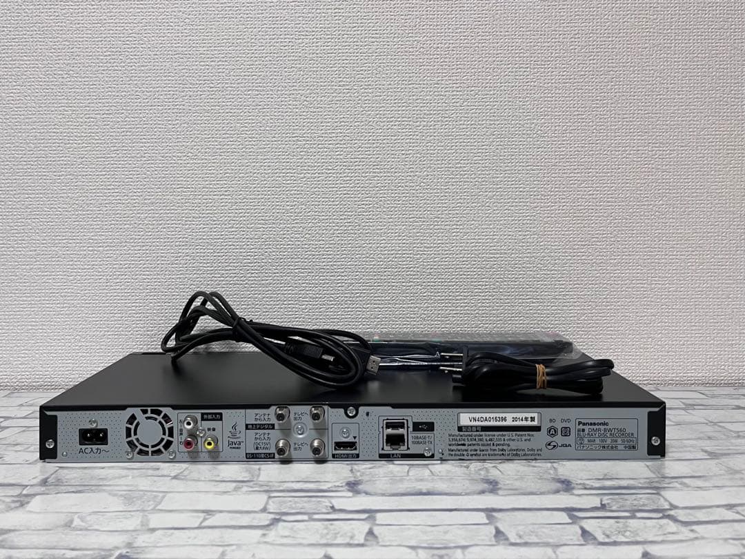 新品リモコン付　2番組録画　パナソニック　BDレコーダー　DMR-BWT560