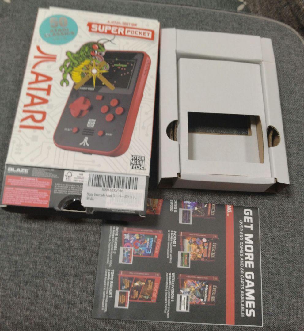 EVERCADE　Atari Super Pocket ポータブルゲーム機 赤