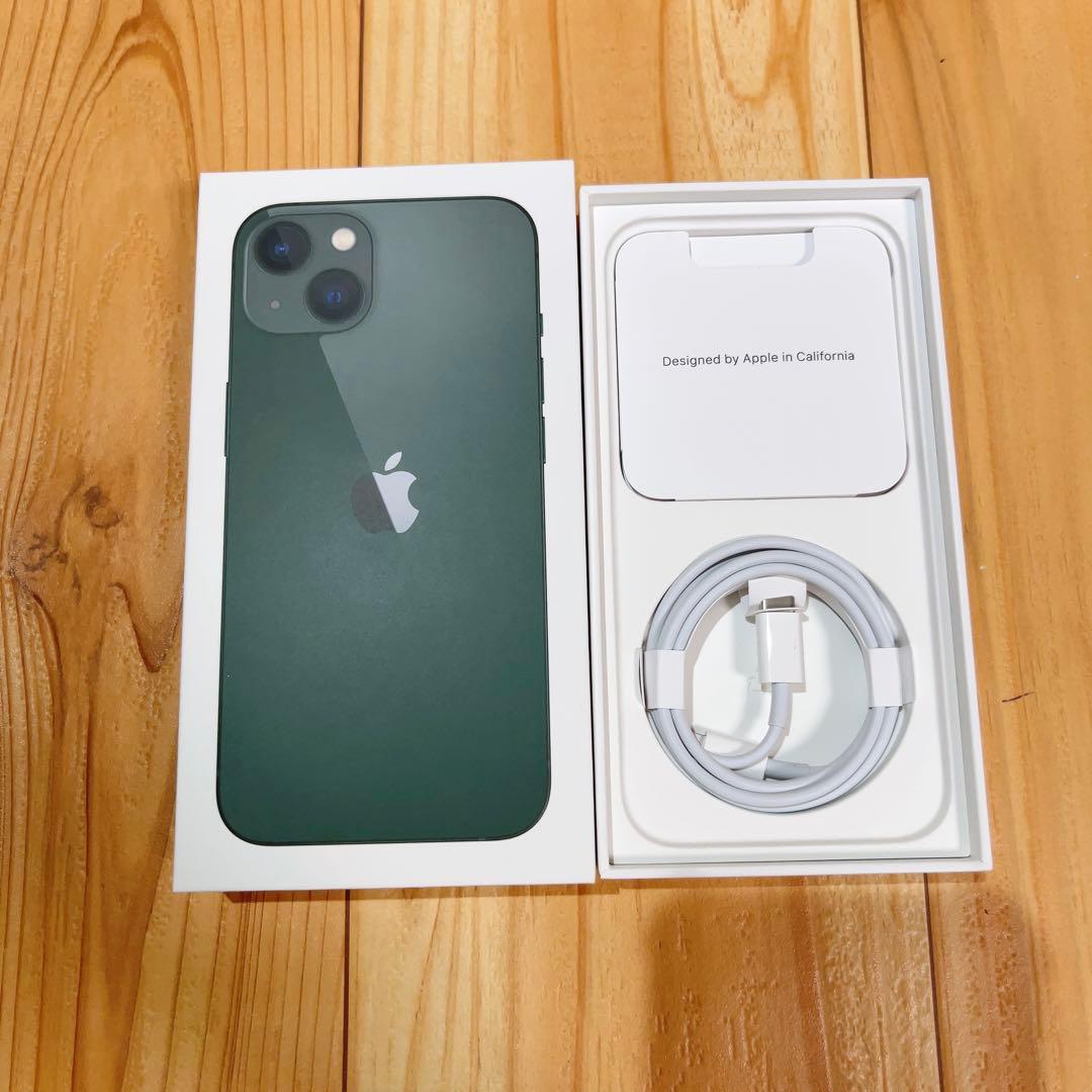 SIMフリー 本体 iPhone 13 128 GB グリーン 534 電池良好