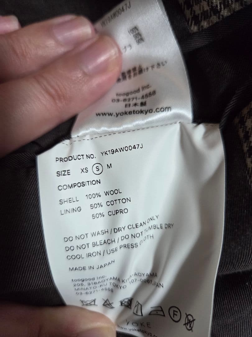 YOKE FIVE COLORS PLAID WOOL セットアップ