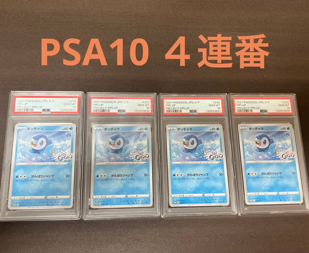 ポッチャマ PSA10 プロモ ポケモンカード プロジェクトポッチャマ　連番