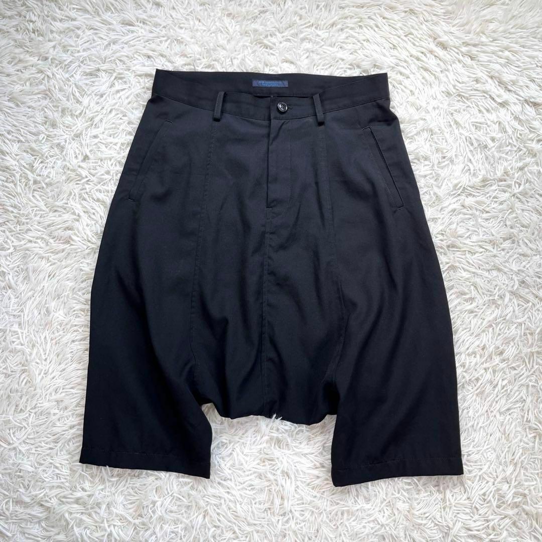 【美品】yohji yamamoto　シワギャバ サルエル パンツ　ブラック　黒