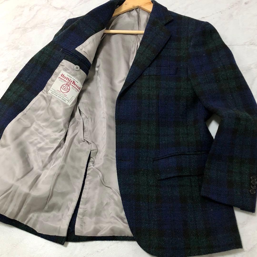 【極美品】Le chic テーラードジャケット ハリスツイード グリーン